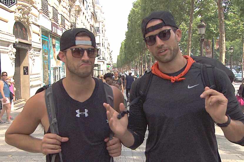 #TeamTexas' Tanner  Kloven (left) and Josh Ahern are getting ready to hit the town in Paris,...