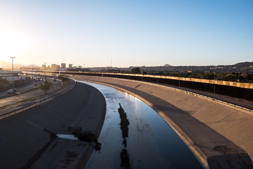 A view of the Rio Grande which separates Ciudad Juarez, Chihuahua, Mexico, left, and El...