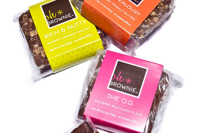 Oh*Brownie brownies, $3.75 each, or in boxes, silver buckets and boxed stacks, 800-317-8830,...