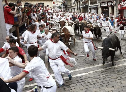 Imagine this on the streets of Dallas, but with roller-derby girls and beer.