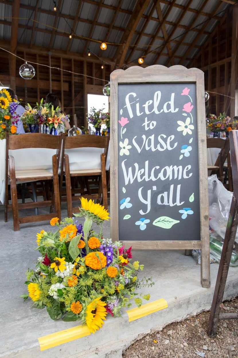 
A warm Texas welcome awaited guests for the Field to Vase dinner.
