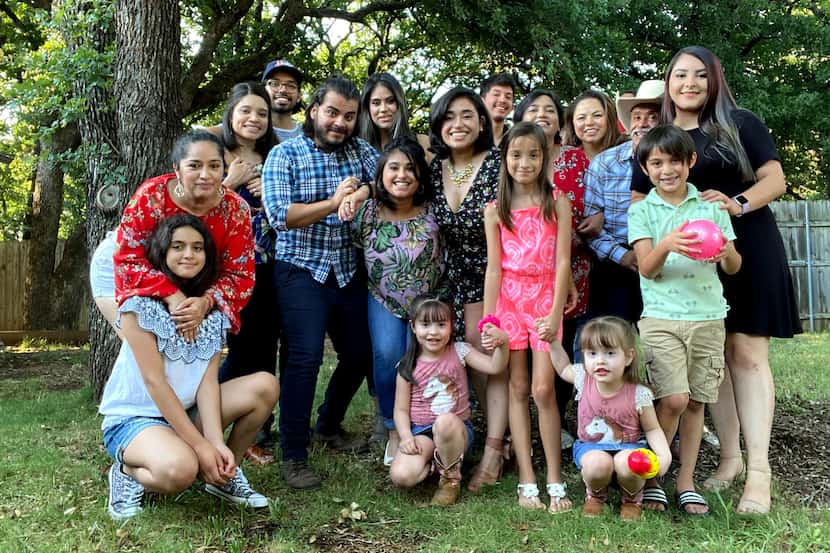 The Aragonez family poses for a photo. The family recently gathered to celebrate a birthday,...