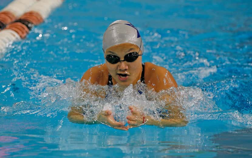 Joelle Reddin from Frisco Lone Star competes in 200 yard individual Medley at University of...