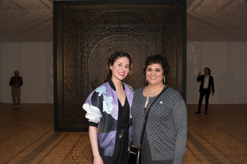  Ariel Saldivar, left, and Anila Agha at aÂ Dallas Contemporary eventÂ in April. Saldivar...