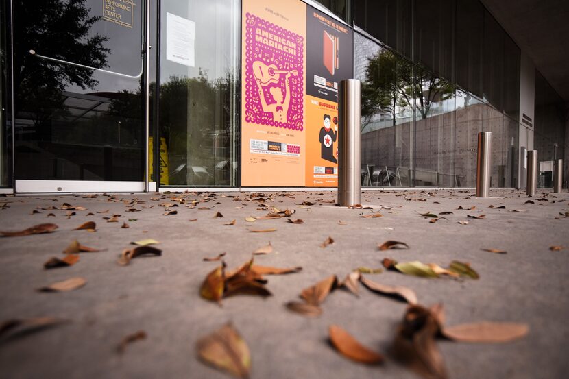 The Wyly Theatre is closed along with other buildings at the AT&T Performing Arts Center...