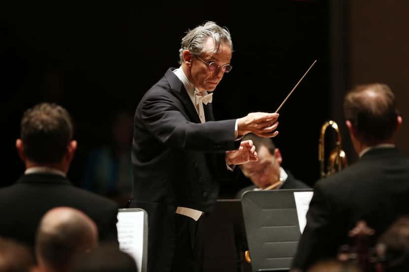 Music director-designate Fabio Luisi leads the Dallas Symphony Orchestra at the Meyerson...