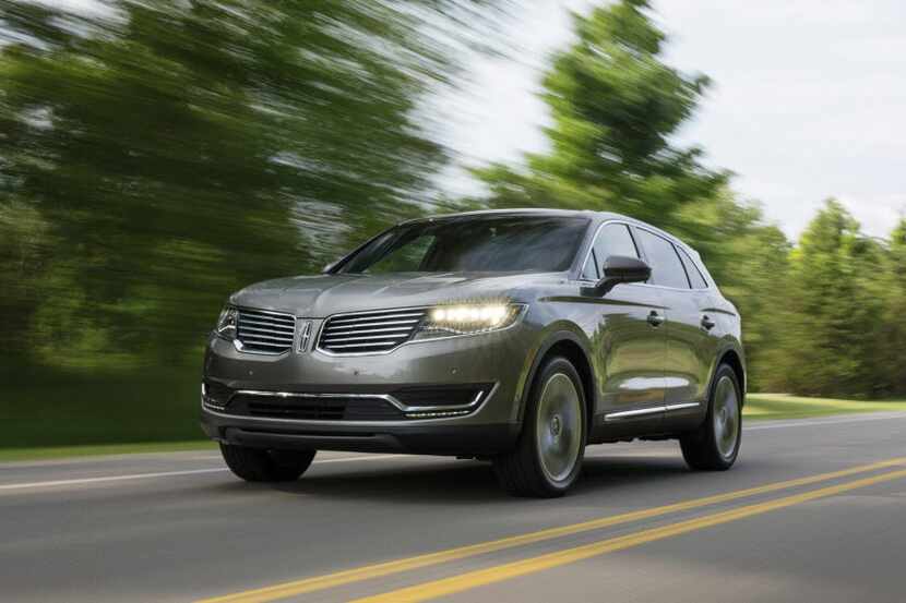  The Lincoln MKX crossover is one of the few luxury vehicles on display at the State Fair.