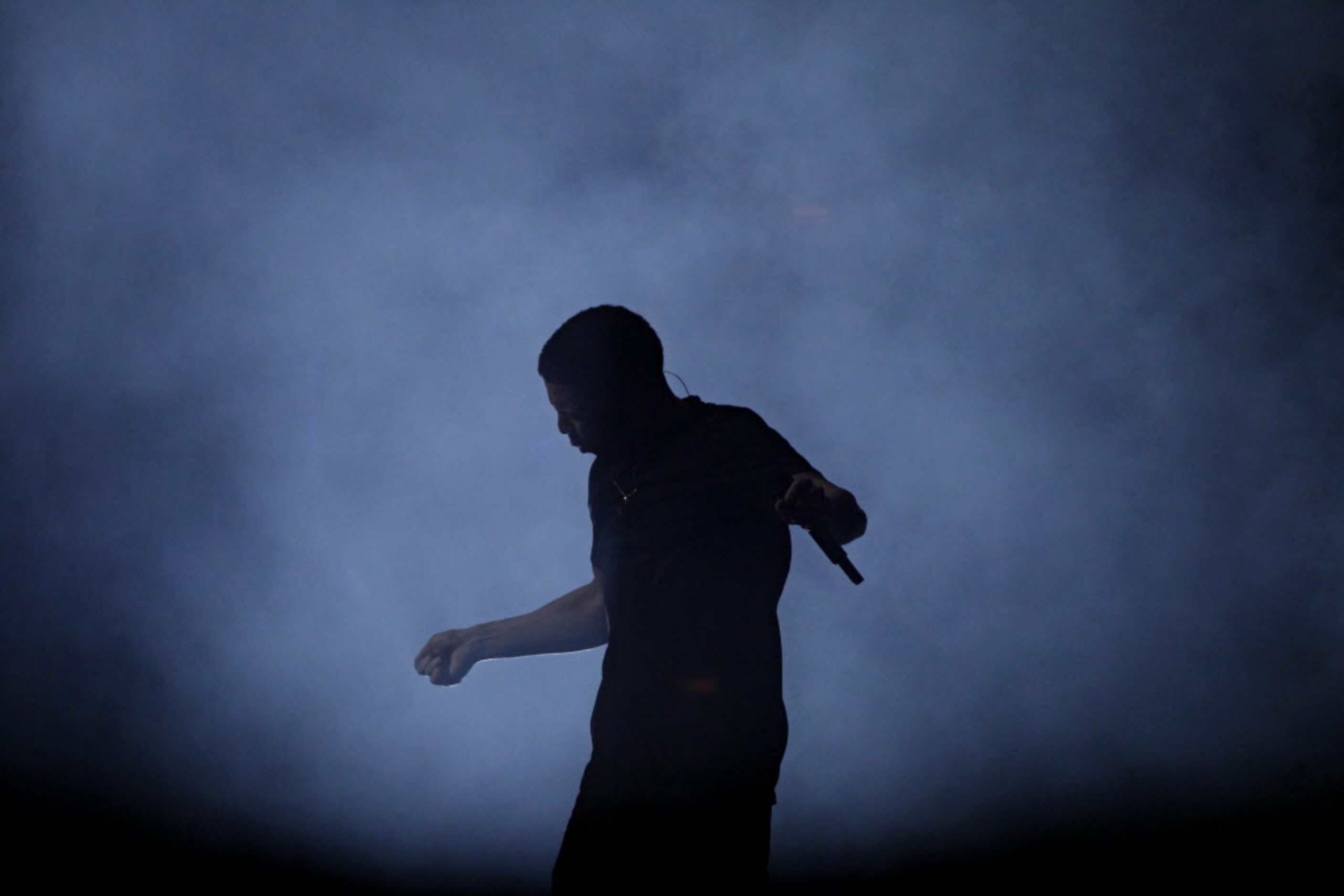 Drake performs at the Gexa Energy Pavilion on May 16.