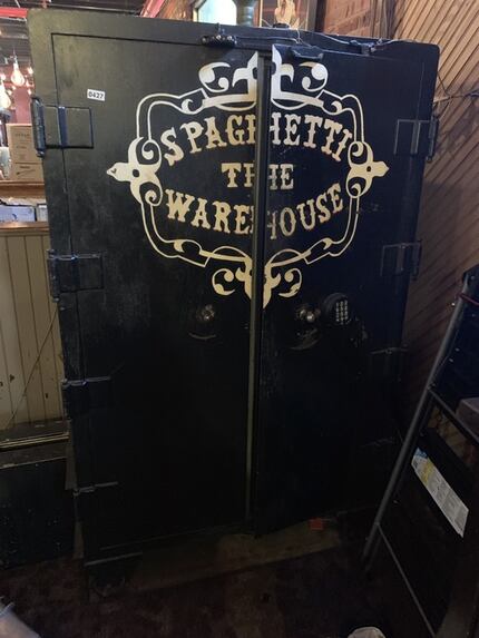 A safe inside the original Spaghetti Warehouse in Dallas is for sale in an online auction....