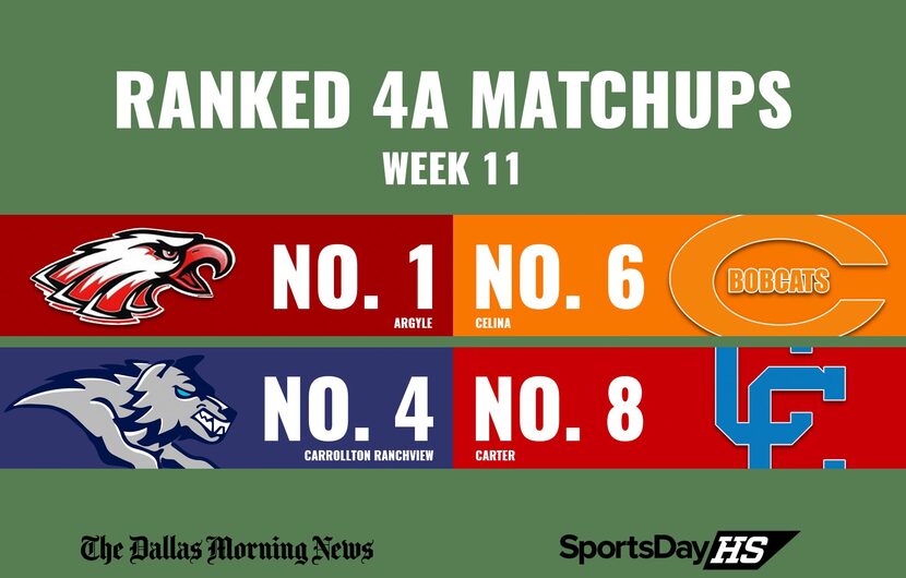 Ranked 4A matchups in Week 11.