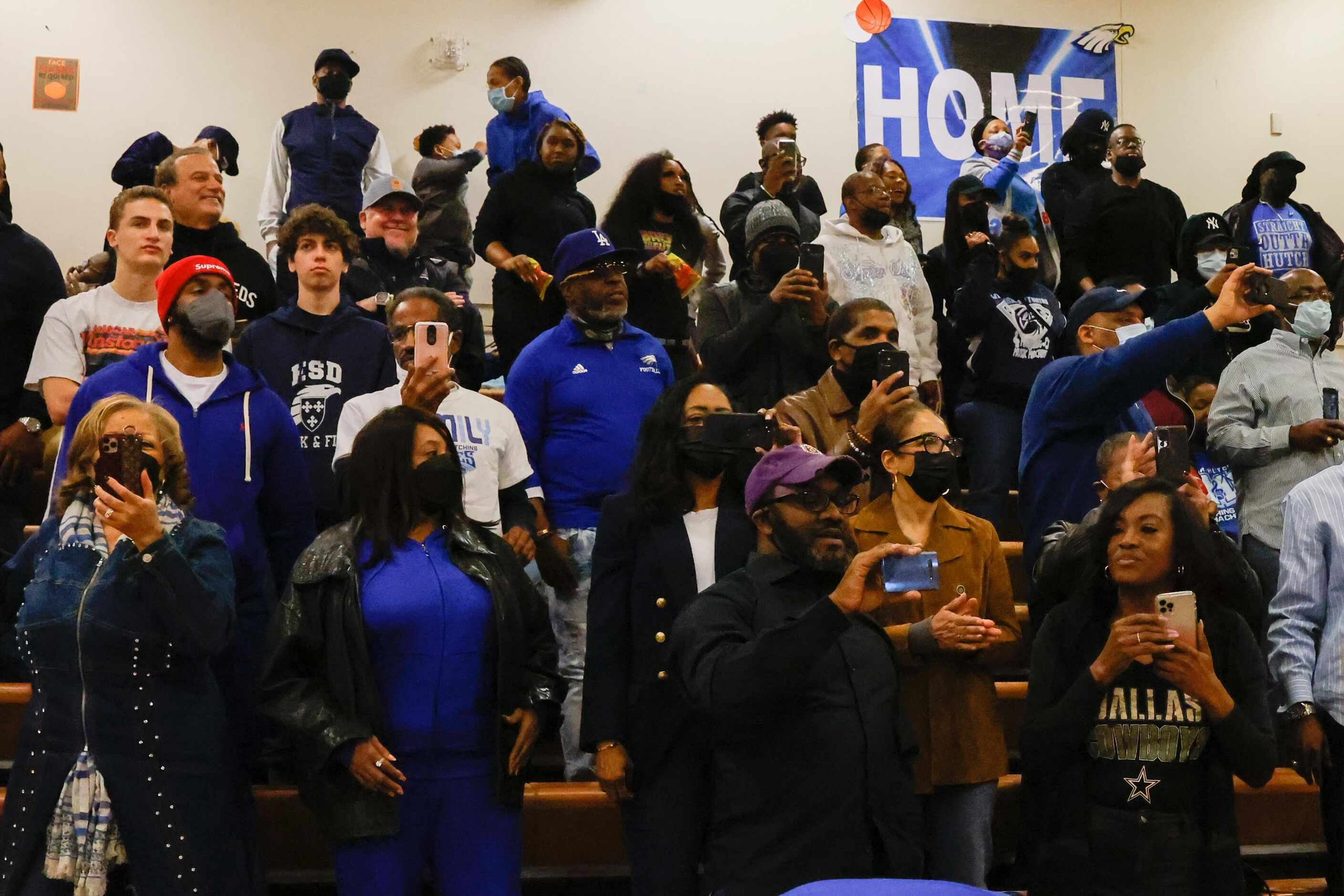 Attendees to Fhalftime ceremony for former NBA basketball player Michael Anthony Jerome...