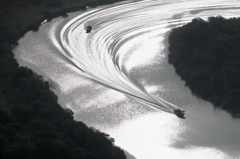 Texas state troopers patrol the Rio Grande near McAllen. (File Photo/Getty Images)