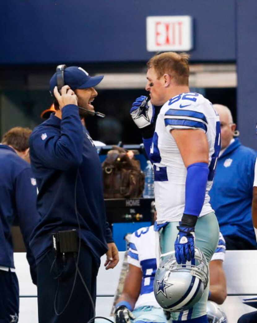 Jason Witten y Tony Romo. Foto DMN