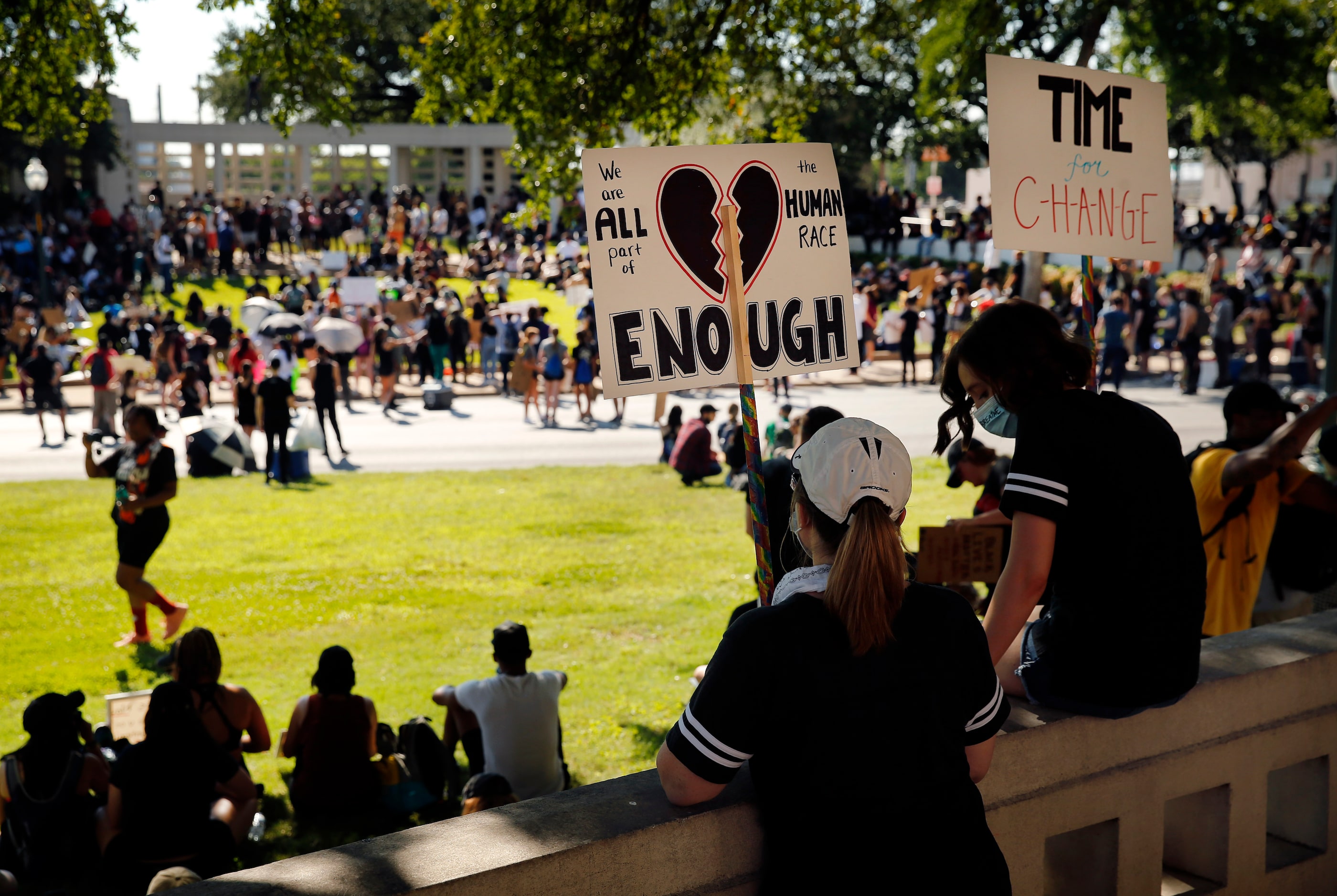 Leslie Detrick of Bedford (center, left) and her daughter Hannah Detrick joined other...