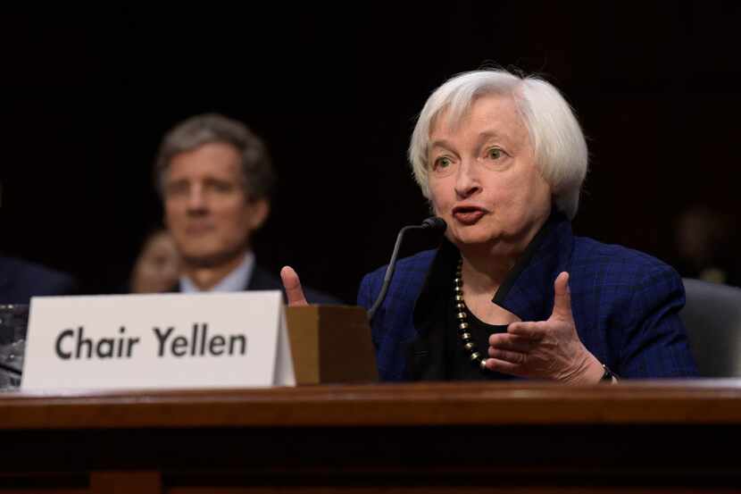In this Thursday, Nov. 17, 2016, file photo, Federal Reserve Chair Janet Yellen testifies on...