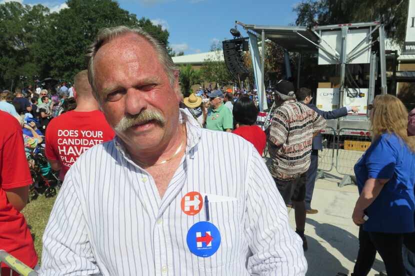 Darrell Patton, 61, of Hudson, Fla., represents a typical Clinton voter's view of Donald...