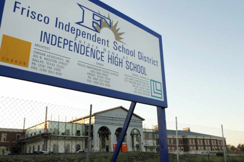 Independence High School in Frisco will open next August to freshmen, sophomores and juniors.