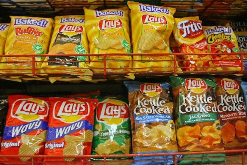ORG XMIT: *S0417236361* PepsiCo Inc. brand chips, Frito-Lay, Lay's, and Baked Lay's, are...