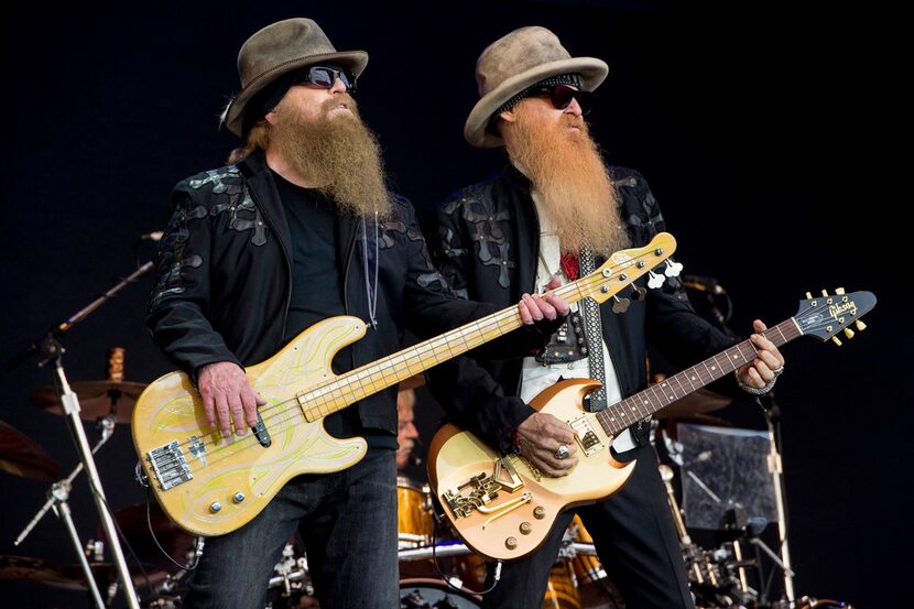 ZZ Top will play in Lewisville at Texas Pop Turns 50. Here, Dusty Hill, left, and Billy...