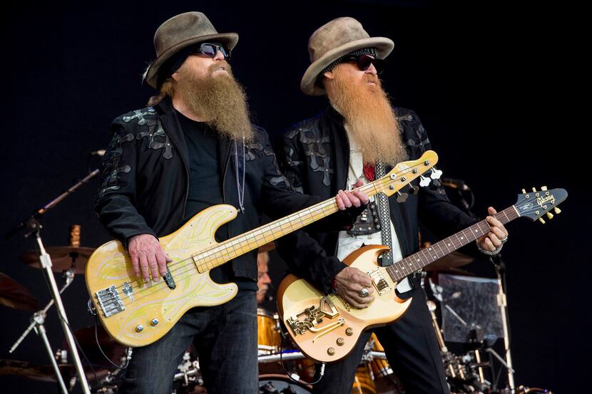 ZZ Top will play in Lewisville at Texas Pop Turns 50. Here, Dusty Hill, left, and Billy...