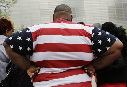 A man visits the World Trade Center on May 8, 2014, in New York. 