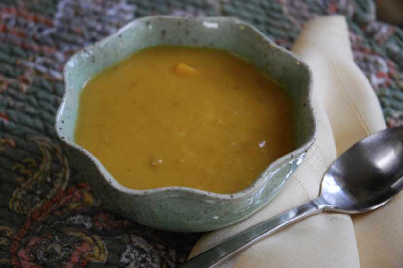 Mixed Potato Soup uses sweet potatoes and several types of white potatoes.
