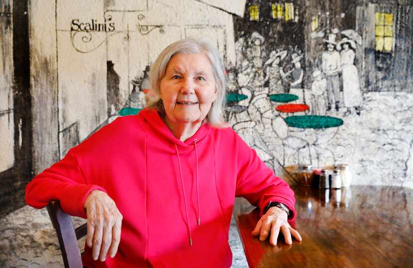 Attorney Linda Coffee is pictured at Scalini’s Pizza and Pasta in Dallas, May 3, 2022, as...