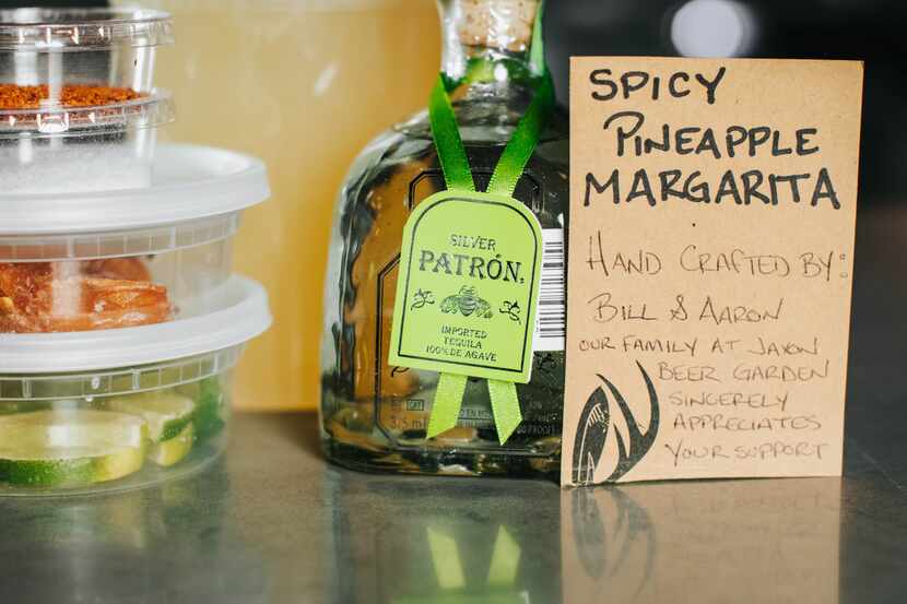 Spicy Pineapple Margarita cocktail kit from Jaxon Texas Kitchen and Beer Garden