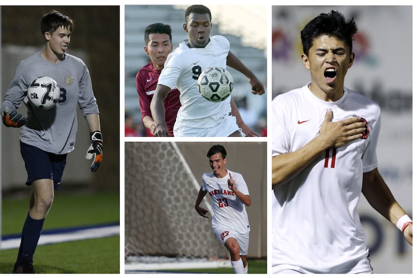 Members of The Dallas Morning News' 2017 All-area boys soccer team.