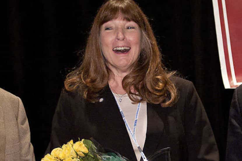 McKinney reading specialist Karen Morman rejoices after being named Texas' Teacher of the...