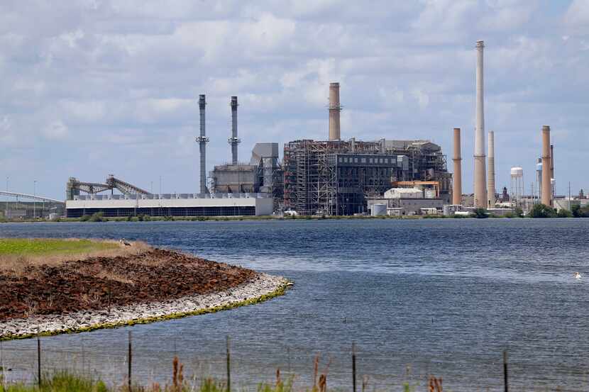 The former coal-fired Sandow power plant near Rockdale, Texas, Thursday, June 14, 2018. The...