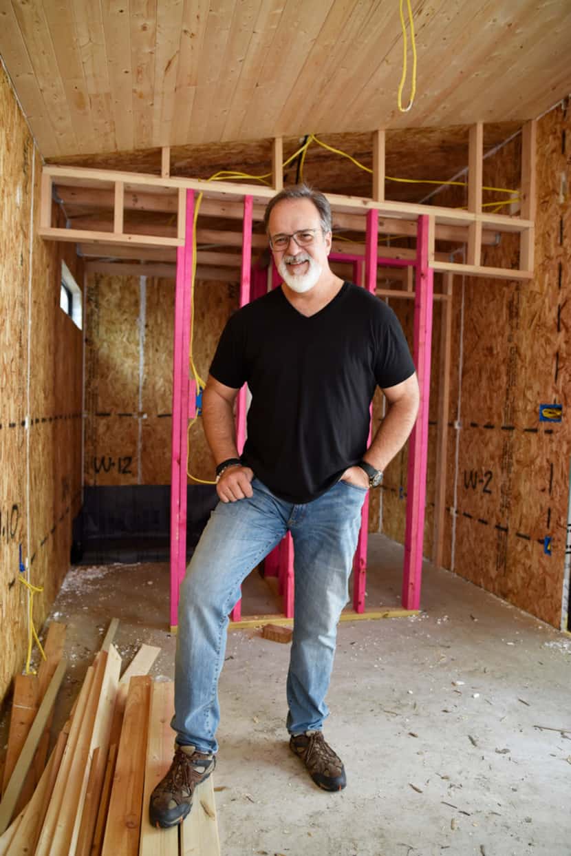 A small building in Jody Dean's backyard will become his broadcast studio.