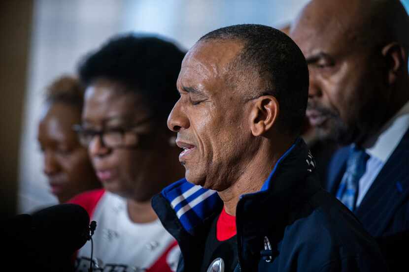 Bertram Jean, Botham Jean's father, spoke at the Frank Crowley Courts Building in Dallas on...