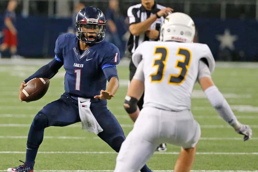Kyler Murray (No. 1) led Allen to a 47-16 win over Cypress Ranch in the 6A-I state...