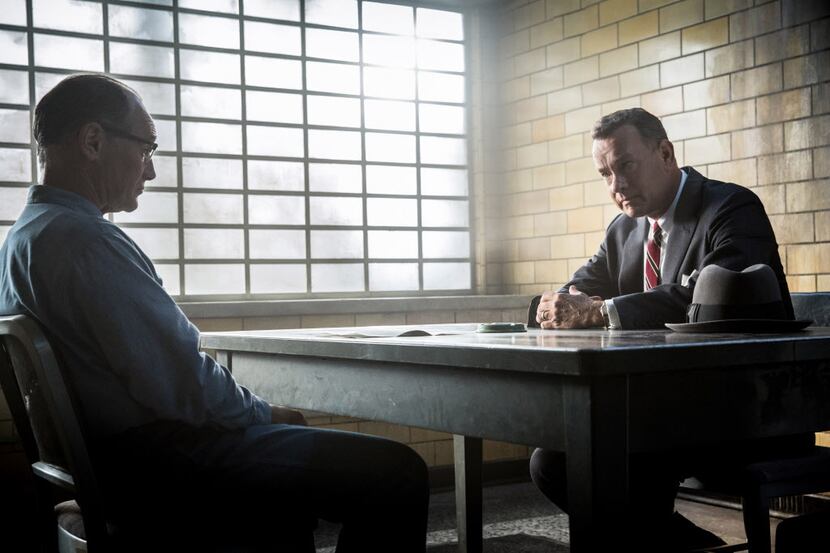 Tom Hanks and Mark Rylance in a scene from "Bridge of Spies."