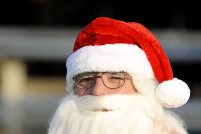Santa was spotted in the crowd at the Class 5A Division II Region I high school finals...