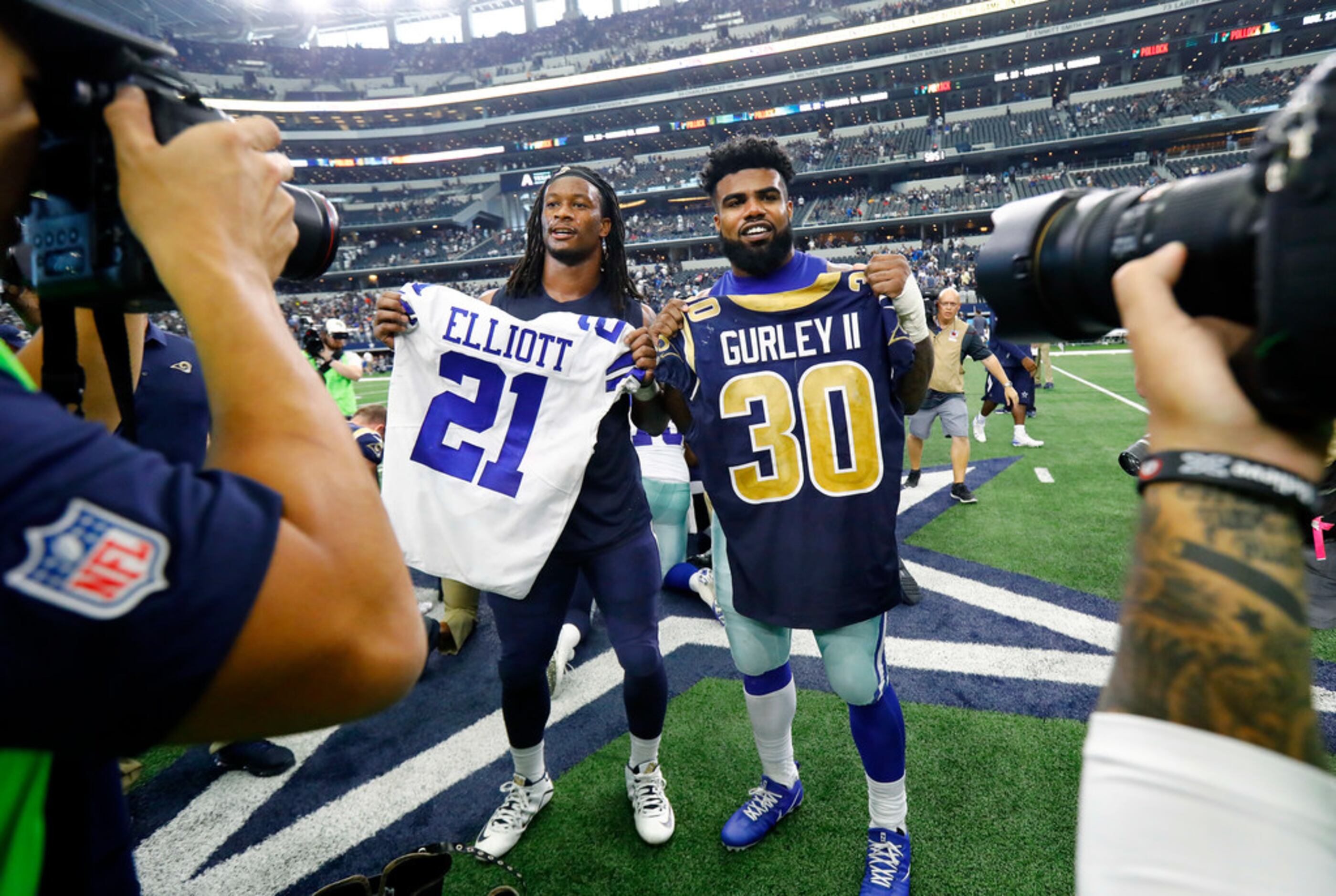 Watch: Raiders fan changes into Rams jersey after Todd Gurley TD