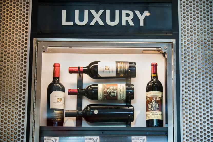 "Luxury" wines, including $239.99 bottles of cabernet sauvignon by Heitz Wine Cellars, are...