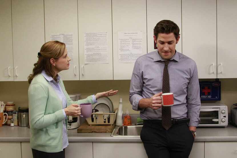 John Krasinski, with Jenna Fischer on the set of The Office, will serve as the grand marshal...