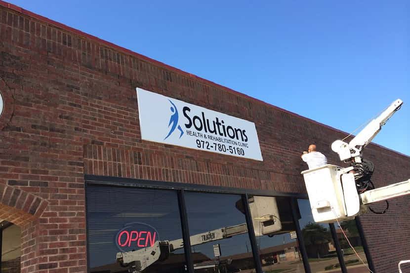  Larry Washington's former business, called Solutions Health Rehabilitation, in DeSoto. He's...