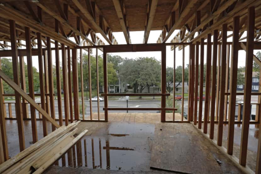 A Magnolia Property construction site in Oak Cliff stood ready for work to resume after a...