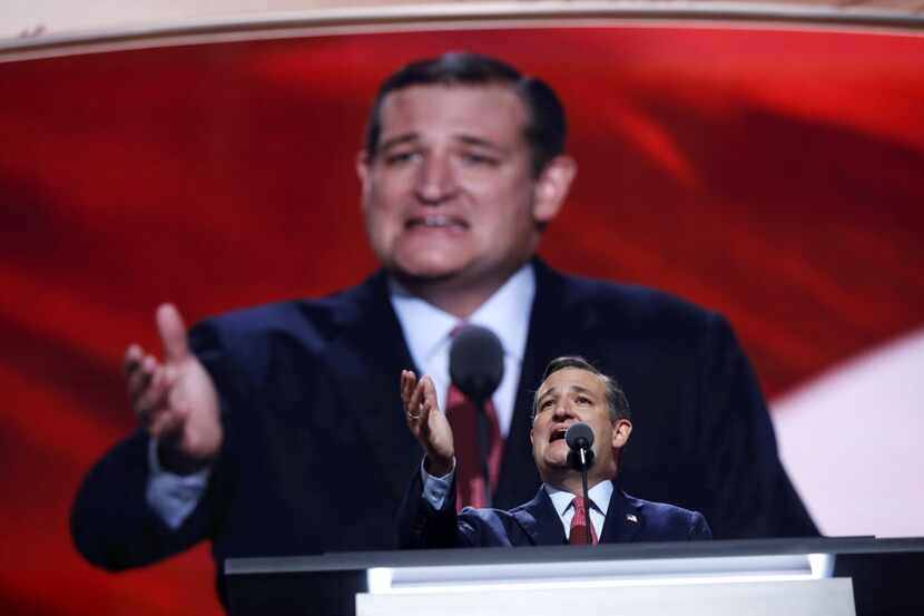 Texas Sen. Ted Cruz addressed delegates Wednesday night at the Republican National...