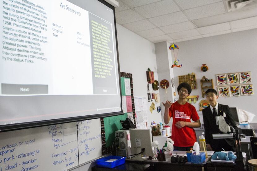  A team of Rice Middle School students created an app to help dyslexics that is now...