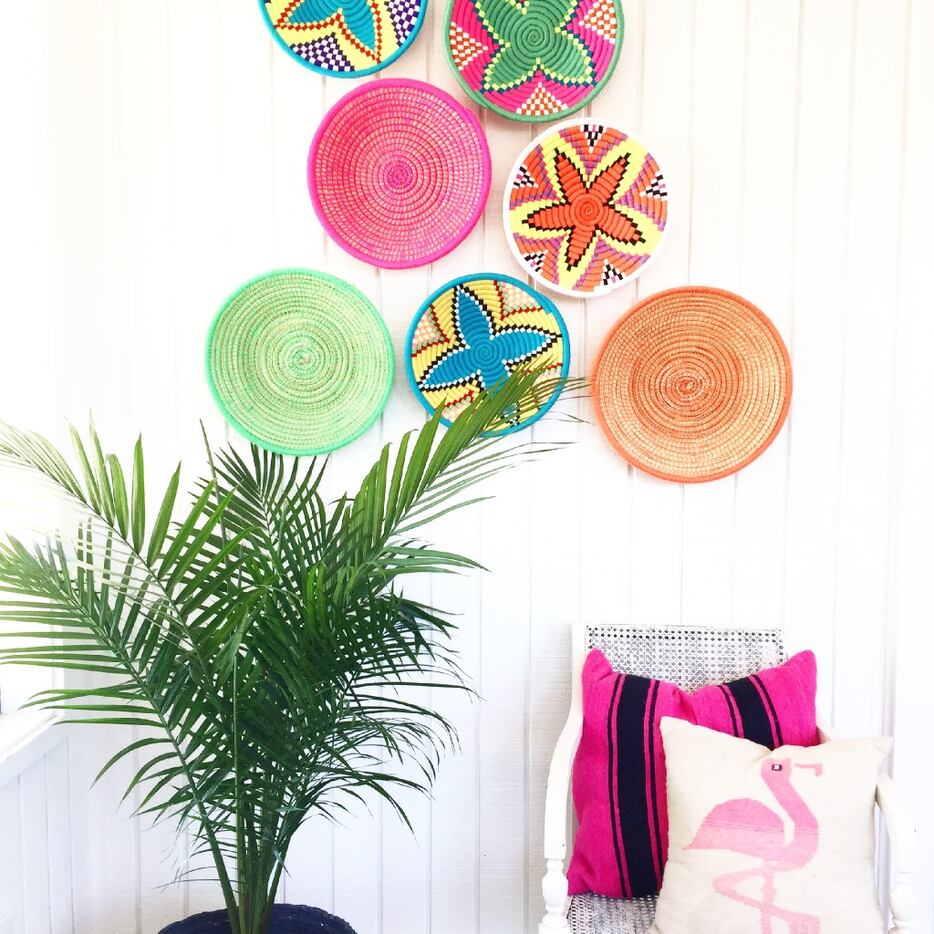 Dallas-based shop Sunshine Tienda offers an assortment of baskets from around the globe....