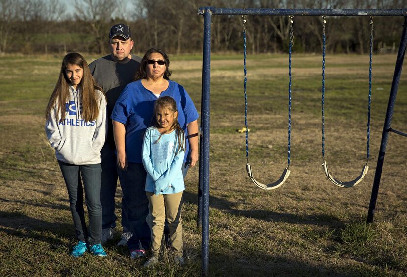 
 Jeff Aynes, his wife, Yolanda, and their daughters, Kimberly (right) and Rebecca, were in...