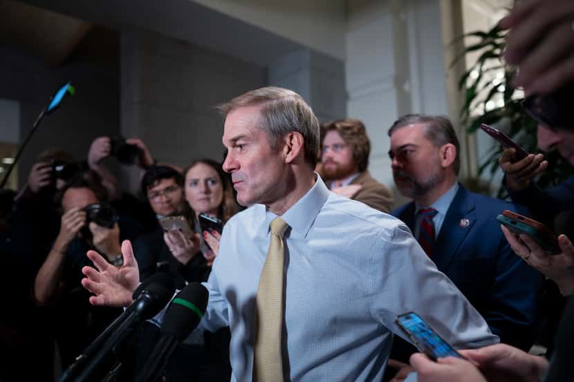 Rep. Jim Jordan, R-Ohio, who failed in a third ballot Friday to become Speaker of the House,...