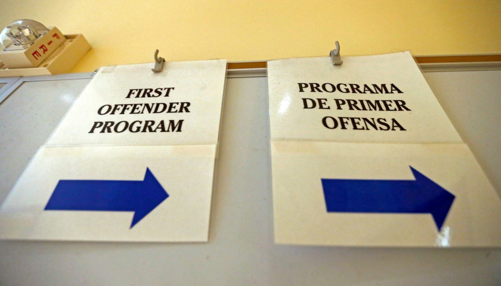 The program, conducted in both English and Spanish, is held in the basement of Dallas police...