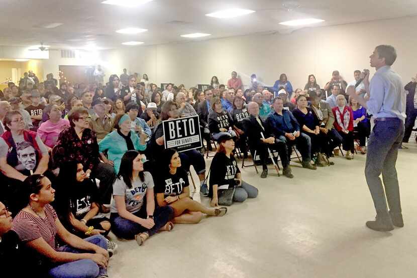 Beto O'Rourke spoke to a crowd of about 300 people in Raymondville on Thursday. O'Rourke is...