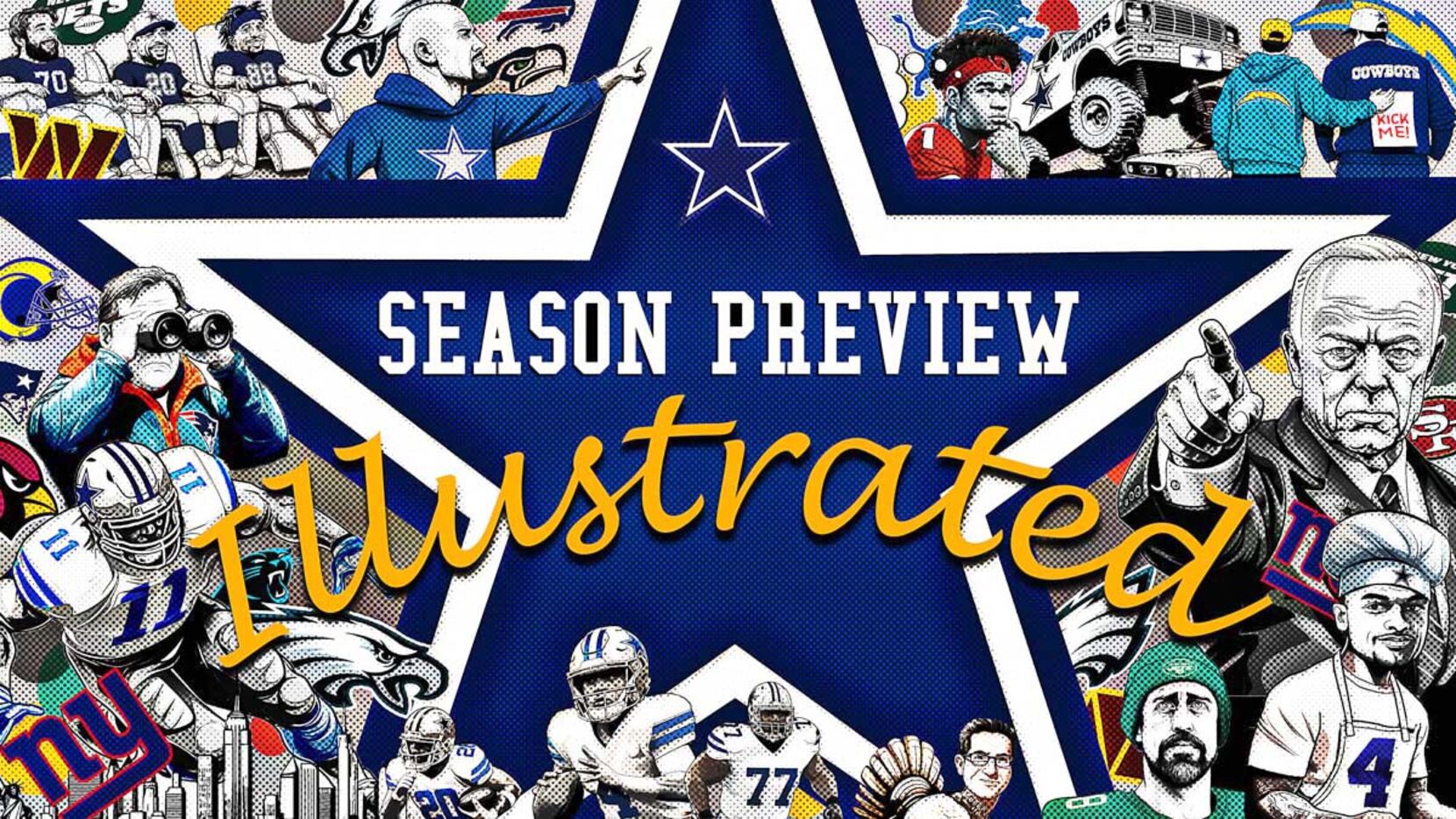 An illustrated prediction of every Dallas Cowboys game