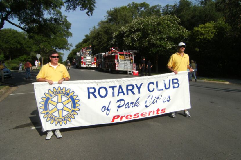 The Park Cities Rotary Club oversees the many aspects of the parade and festivities.